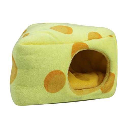 HEMOTON Hamster Nest Aus Weichem Winddichtem Material Gemütliche Schlafhöhle Für Kleine Haustiere Ausruhen Und Attraktives Kuchen Design Perfekter Rückzugsort Für Hamster von HEMOTON