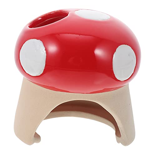 HEMOTON Hamster Pilzversteck Keramik Nest für Kleintiere Sicheres und Langlebiges Hamsterhaus Entzückendes Design und Tragbar für Syrische Hamster und Zwerghamster von HEMOTON