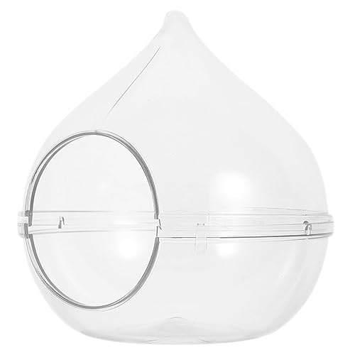 HEMOTON Hamster Sandbadewanne Transparente Badewanne für Kleine Haustiere aus Leichtem Hygienisch und Förderlich für Gesundheit Hamster Toilette und Spielzeug von HEMOTON