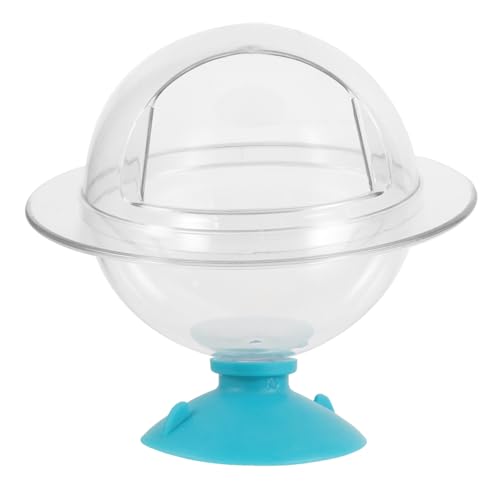 HEMOTON Hamster Sandbadewanne Transparent Wiederverwendbar Kleintier Badewanne Für Hamster Meerschweinchen Chinchilla Mit Spritzschutz Multifunktionale Sandbad Toilette von HEMOTON