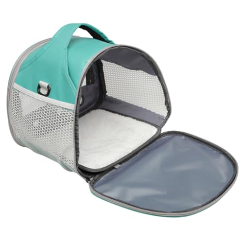 HEMOTON Hamster Tragetasche Atmungsaktive Kleintier Trägerschultertasche Tragbar für Chinchilla Transparentes Fenster Verstellbare Gurte für Ausflüge von HEMOTON