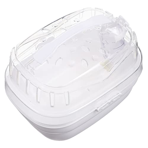 HEMOTON Hamster Tragetasche Tragbare Hamsterbox für Kleintiere Robuster Hamsterbehälter für Reisen Camping und Ausflüge Atmungsaktives Design für und von HEMOTON