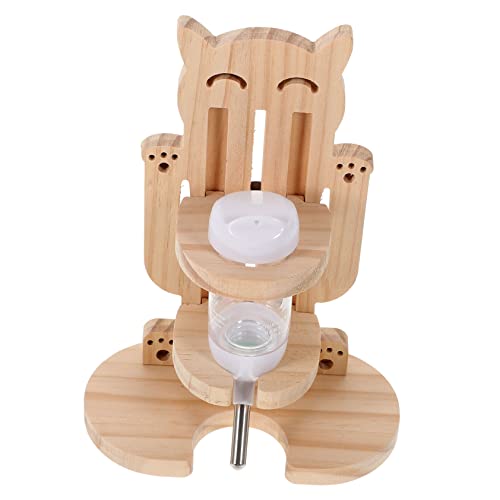 HEMOTON Hamster Trinkflasche mit Halterung Transparentes Wasserflasche Zubehör Verstellbarer Halter für Käfig Komfortabler Wasserspender für Hamster und Chinchillas von HEMOTON
