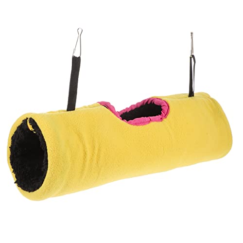 HEMOTON Hamster Tunnel für Kleintiere Gemütliche Hängematte und Ruheplatz für Hamster Meerschweinchen und Nager Sicherer und Warmer Rückzugsort für Angenehmes Zuhause von HEMOTON