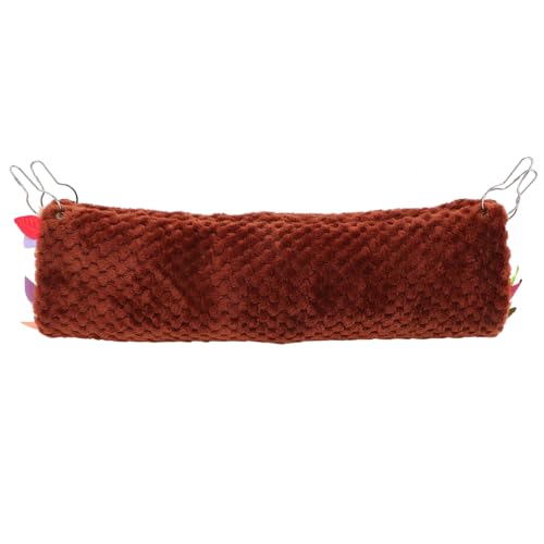 HEMOTON Hamster Tunnel mit Hängematte Doppellagiger Schlafsack für Meerschweinchen und Kleine Tiere Warmer Rückzugsort für Hamster Frettchen und Chinchillas von HEMOTON