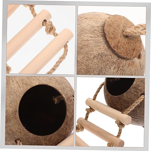 HEMOTON Hamster Versteck Spielhaus aus Natürlichem Holz mit Kletterleiter Robustes Kleintier für Meerschweinchen Chinchillas und Zwerghamster als Dekoratives Haustier Versteck und HEMOTON Hamster Versteck Spielhaus aus Natürlichem Holz mit Kletterleiter Robustes Kleintier für Meerschweinchen Chinchillas und Zwerghamster als Dekoratives Haustier Versteck und von HEMOTON