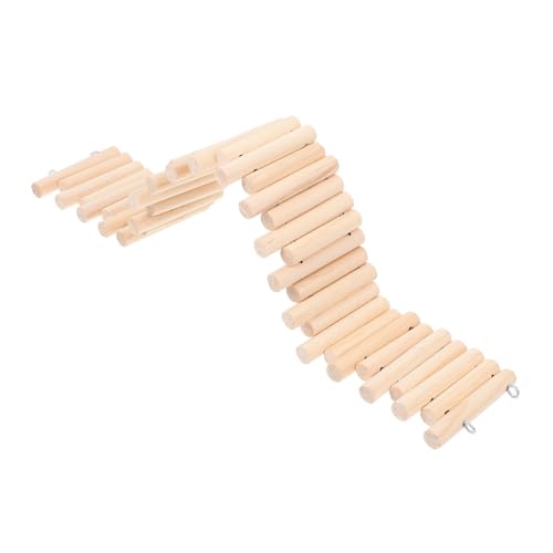 HEMOTON Zaun Spielzeug Für Hamster Holzbrücke Und Plattform Für Kleintiere Reptil Und Vogel Mit Rampe Und Leiter Für Käfig Und Terrarium Übungsspielzeug Für Tier von HEMOTON
