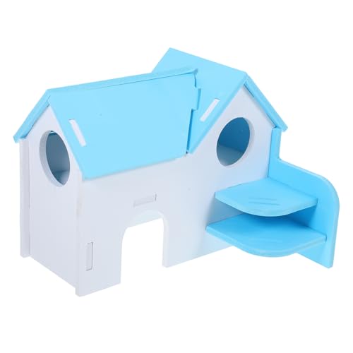 HEMOTON Hamsterhaus Villa Buntes Zweilagiges Versteck für Hamster und Kleine Tiere Gemütliches Nest mit Abgerundeten Kanten für Entspannte Stunden im Käfig HEMOTON Hamsterhaus Villa Buntes Zweilagiges Versteck für Hamster und Kleine Tiere Gemütliches Nest mit Abgerundeten Kanten für Entspannte Stunden im Käfig von HEMOTON