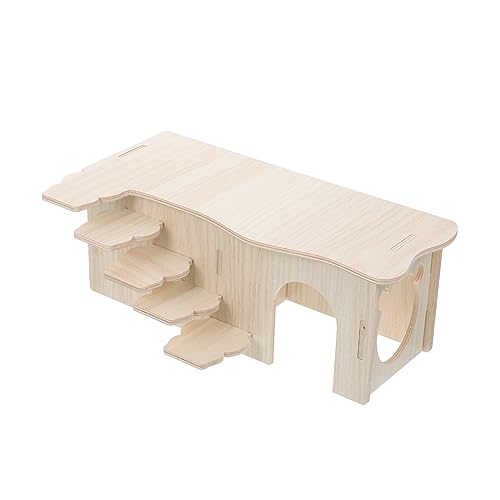 HEMOTON Hamsterhaus aus Holz mit Mehrraum Maßnahme für Kleine Haustiere Komfortables Versteck und Spielplatz für Zwerghamster Reinigen HEMOTON Hamsterhaus aus Holz mit Mehrraum Maßnahme für Kleine Haustiere Komfortables Versteck und Spielplatz für Zwerghamster Reinigen von HEMOTON