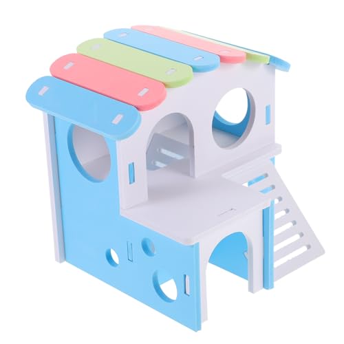 HEMOTON Hamsterhütte Mit Design Komfortable Versteckmöglichkeit Für Meerschweinchen Und Kleine Dekoratives Spielzeugzubehör Für Käfige Aus Sicherem Material von HEMOTON