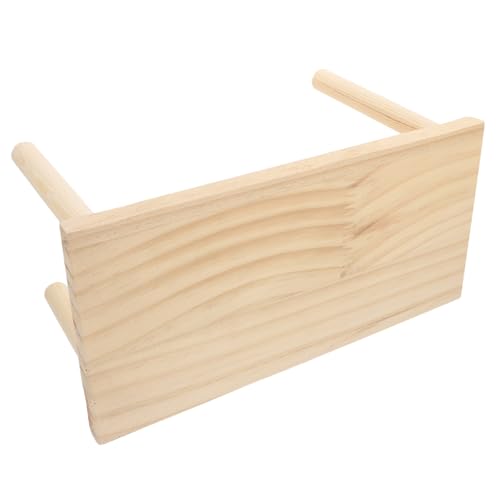 HEMOTON Hamsterkäfig-Dachboden Hamster Hamster Spielplatz Hamsterhaltung Zubehör Hamster Käfig Einrichtung Plattform für Hamsterständer Hamsterständer-Plattformspielzeug hölzern von HEMOTON