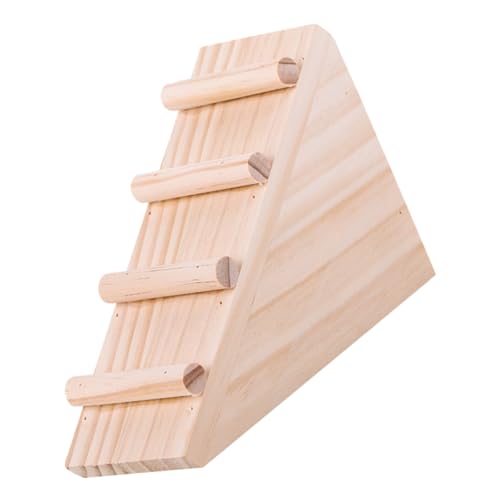 HEMOTON Hamsterleiter Und Versteck Hamsterspielzeug Haustier Barsch Hängend Klettern Zubehör Zwerghamster Tierhaushamster Rattenleiter Dekorative Chinchilla-Leiter Hamsterhausleiter Holz von HEMOTON