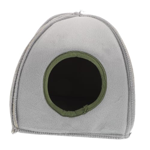 HEMOTON Hamsternest Mini-Hamster-baumwollnest Hamsterhaus Hamster Warmes Nest Hamster Verstecken Hamsterhäuser Und Verstecke Hamster -versteck Zubehör Für Kleintierkäfige Grey Baumwolle von HEMOTON