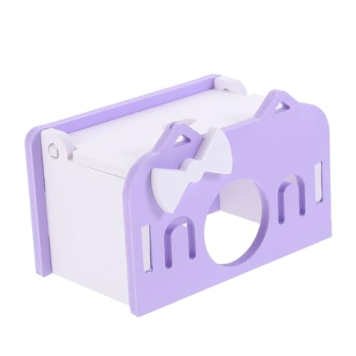 HEMOTON Hamsterversteck Hamster hamsterspielzeug Hamster Spielhaus Hamster Versteckmöglichkeit Nagetier drinnen Hamsterverstecke aus PVC Chinchilla - Violet von HEMOTON