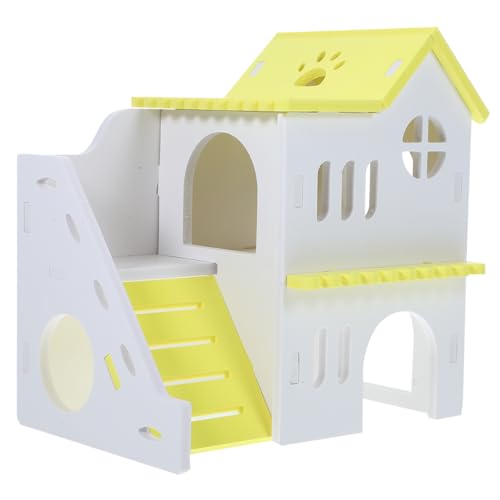 HEMOTON Hamsterversteck aus Spielplatz Villa Sicheres Versteck für Meerschweinchen und Chinchillas und Langlebig für Kleine Haustiere von HEMOTON