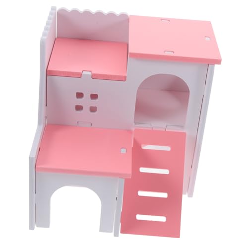 HEMOTON 2-Schicht Hamster Villa Hideaway Haus Hamsterversteck Aus Lebensmittelechtem Holz Klettern Spielzeug Für Kleine Nager Für Hamster Mäuse Und Andere Kleintiere HEMOTON 2-Schicht Hamster Villa Hideaway Haus Hamsterversteck Aus Lebensmittelechtem Holz Klettern Spielzeug Für Kleine Nager Für Hamster Mäuse Und Andere Kleintiere von HEMOTON