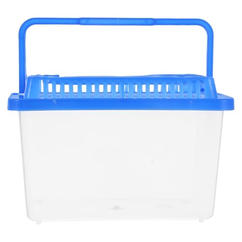 HEMOTON Handlicher Aquarium Tank mit Deckel Transparente Transportbox für Schildkröten Fische und Reptilien für Heimzucht aus Robustem Kunststoff Großzügige Einfach zu Transportieren HEMOTON Handlicher Aquarium Tank mit Deckel Transparente Transportbox für Schildkröten Fische und Reptilien für Heimzucht aus Robustem Kunststoff Großzügige Einfach zu Transportieren von HEMOTON