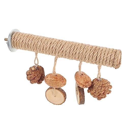 HEMOTON Sittichspielzeug Für Vogel Käfig Befestigen Kauen Spielzeug Nymphensittich Spielzeug Vogel Zubehör Hergestellt Aus Robusten Materialien Geeignet Für Arten Von Papageien Und von HEMOTON