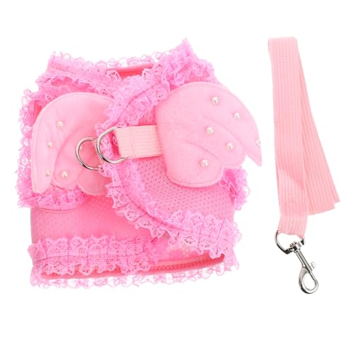 HEMOTON Harness Verstellbares Haustiergeschirr Für Katzen Und Kleine S Zufällige Traction Buckle Modisches Design Langlebig von HEMOTON