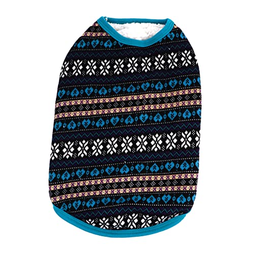 HEMOTON Haustier Hund Pullover hundepullover hundepulli Hundekleidung kuschelig Dog Sweater Hundemäntel für kleine Hunde Hundeoberteile Haube Welpe Haustier-Pullover Hunde-Outfit Garn Blue von HEMOTON