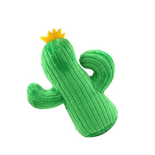 HEMOTON Haustier Kuscheltier Haustiere Hundespielzeug Dauerhaft Babyspielzeug Cactus Toy Cactus Dog Toys Soundspielzeug für Hunde Kauspielzeug für Hunde Green von HEMOTON