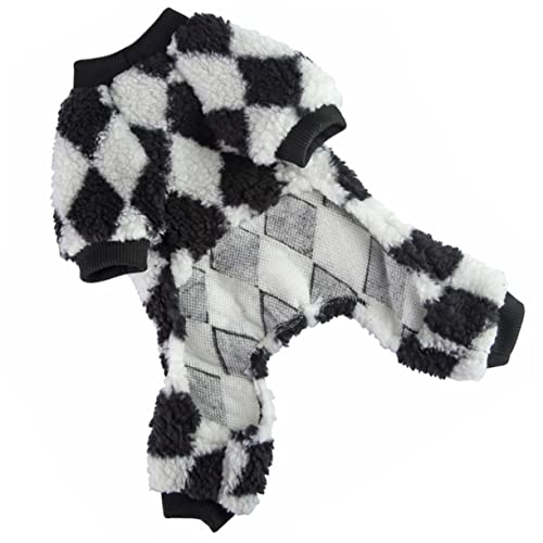 HEMOTON Haustier-Pyjama Hund klein Kleidung für Haustierkostüme Outfits Beine Dog Raincoat Dog Coat Dog Accessories Dog Costume Kleider Welpenkostüm verschleißfeste Welpenkleidung Flanell von HEMOTON