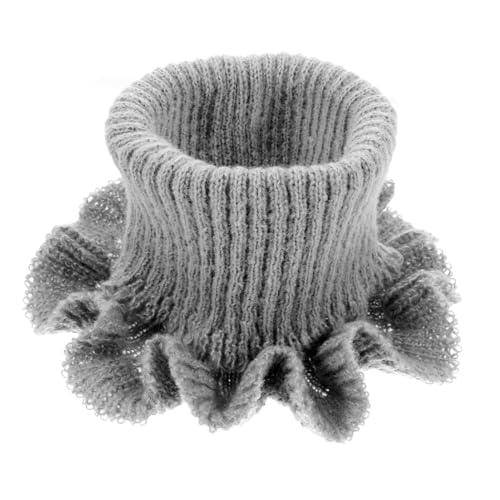 HEMOTON Haustier-Schal hundegeschenk hundekleidung katzenschal hundebekleidung Hundeohrenschutz für Hunde Kragen Welpe klein Warmer Haustierschal Partyschal Baumwolle Light Grey von HEMOTON