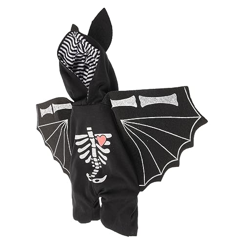 HEMOTON Haustier Transformationskostüm Flügel Hund Lustiges Haustierkostüm Kleines Hundekostüm Outfits Mantel Hundebody Halloween Hundekleid Dekoration Fledermaus Halloween von HEMOTON