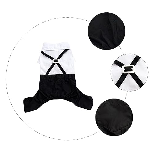 HEMOTON Haustieranzug Kleid Designer Smoking Outfit Hundekleidung Hundeanzug Hündinnenkostüme Fliege Für Hunde Kostüme Für Kleine Hunde Hundehochzeitsbekleidung Haustierkleidung von HEMOTON