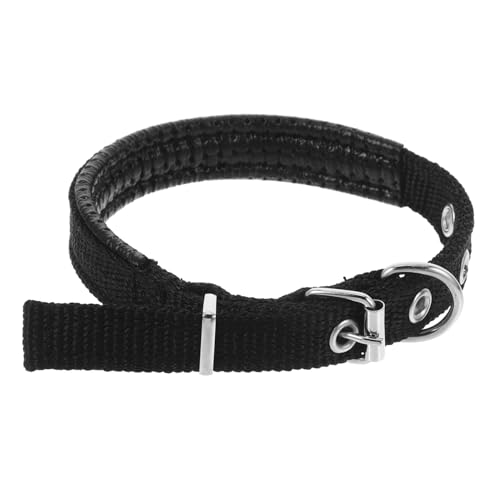 HEMOTON Haustierhalsband Katze Hund Liefert Verstellbares Hundehalsband Für Haustiere Dekorative Katzenhalsbänder Polyester Pet Collar Polyesterhalsband Für Hunde Schaum Black von HEMOTON