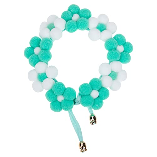 HEMOTON Haustierhalsband Plüschkragen Hundekrawatten Hundehalsband individuelle Hundehalsbänder für Katzenschmuck Kätzchenkragen Katzenzubehör Katzenhalsband Garn Green von HEMOTON