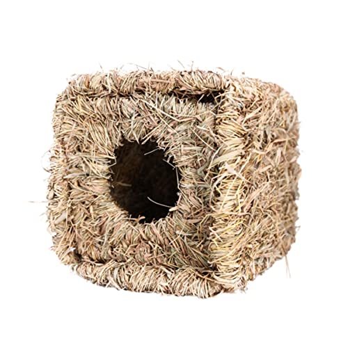 HEMOTON Haustierhaus Warm Gewebtes Nest Kaninchenversteck Stroh Seegras Meerschweinchen Käfig Schweinestall Kaninchennest Bambus HEMOTON Haustierhaus Warm Gewebtes Nest Kaninchenversteck Stroh Seegras Meerschweinchen Käfig Schweinestall Kaninchennest Bambus von HEMOTON