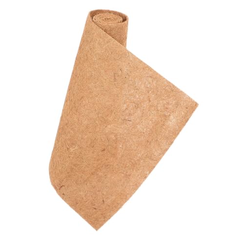 HEMOTON Haustiermatte Schildkrötenmatte Echsenunterlage Natürliche Tierdecke Natürliche Tiermatte Tierbett Reptil Bettwäsche Teppich Teppichauskleidung für Reptilienkäfige Kokos Coffee von HEMOTON