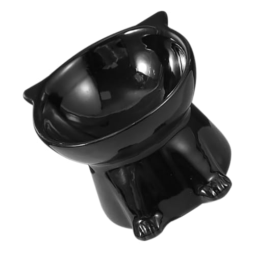 HEMOTON Haustiernapf aus Keramik Ergonomische Futternäpfe für Katzen Hallo Katzenfutternäpfe angehoben Essen erhöhte Futternäpfe für Katzen Futternapf für Haustiere Black HEMOTON Haustiernapf aus Keramik Ergonomische Futternäpfe für Katzen Hallo Katzenfutternäpfe angehoben Essen erhöhte Futternäpfe für Katzen Futternapf für Haustiere Black von HEMOTON