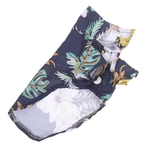 HEMOTON Hawaiian Dog Shirt für Kleine Hunde Atmungsaktive Sommerkleidung mit Kokosnussbaum Design Leicht Bequem für Reisen Partys und Fotoshootings S von HEMOTON