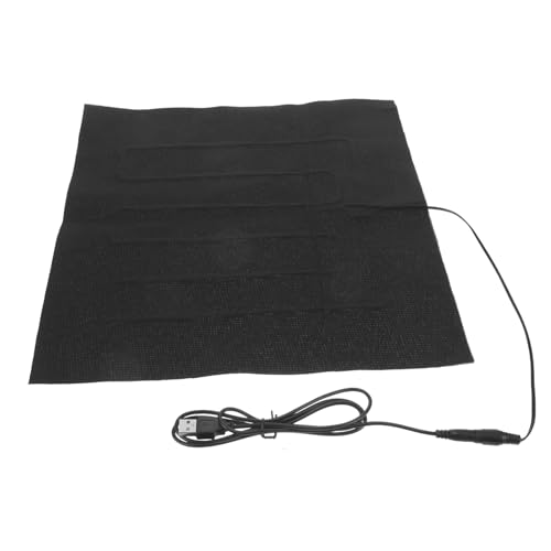 HEMOTON Heizkissen für Haustiere Hitze Pads Zubehör Haubengecko Bett USB heizpad warm Matte Heizmatte für Kälte Heat pad Heizmatte für Haustiere Multifunktionale Reptilienmatte Tuch Black von HEMOTON
