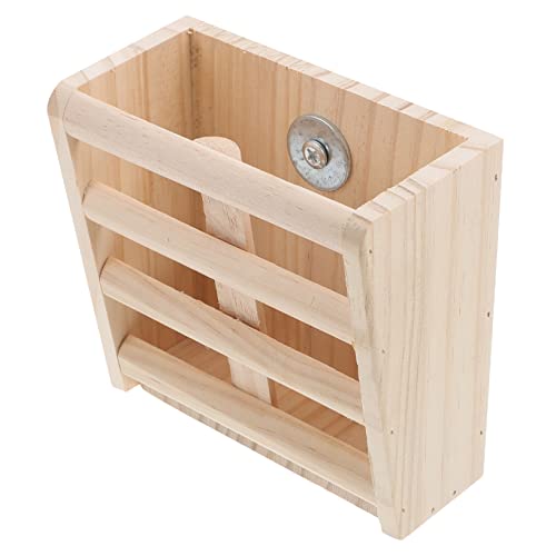 HEMOTON Heu Halter Aus Holz Futterraufe Für Meerschweinchen Und Heu Feeder Mit Fixator Sauberer Ordentlicher Futterplatz Für Haustiere von HEMOTON