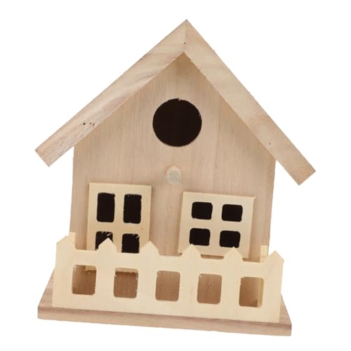 HEMOTON Hölzernes Vogelhaus Für Kreatives Zur Fütterung Und Dekoration Im Garten Langlebig Aufhängemöglichkeit Rustikale Holzoptik HEMOTON Hölzernes Vogelhaus Für Kreatives Zur Fütterung Und Dekoration Im Garten Langlebig Aufhängemöglichkeit Rustikale Holzoptik von HEMOTON