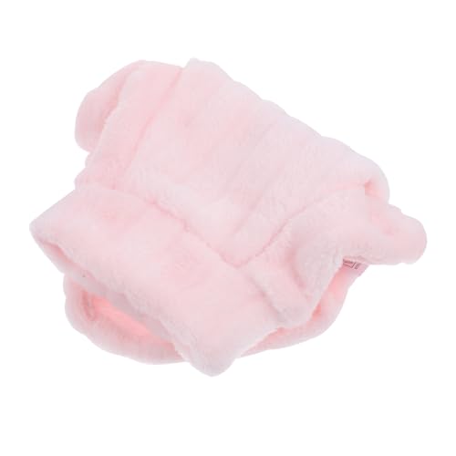 HEMOTON Hohe Nacken Warme Katzenkleidung Gepolstert Haustier Körperpflege Katzenanzug Vlies Drinnen Kostüm Dekorative Hundekleidung Süße Hundekleidung Süße Katzenkleidung Samt Rosa von HEMOTON