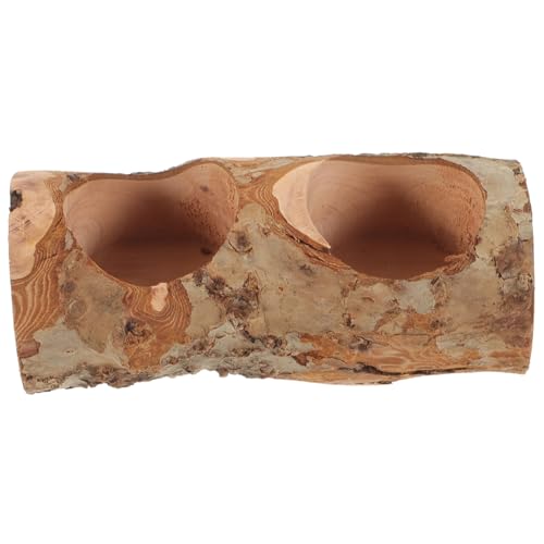 HEMOTON Holz Futternapf Für Hamster Hygienisch Waschbar Für Chinchilla Kleine Fächer Design Langlebig Für Komfortable Fütterung von HEMOTON