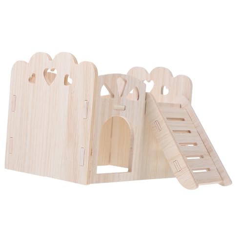 HEMOTON Holz Hamster Versteck Haus Robustes Nagetier Versteck für Meerschweinchen und Hamster Geräumiges DIY Labyrinth Holzhaus Schlafen Natürliches Kuschelversteck für Kleine Tiere HEMOTON Holz Hamster Versteck Haus Robustes Nagetier Versteck für Meerschweinchen und Hamster Geräumiges DIY Labyrinth Holzhaus Schlafen Natürliches Kuschelversteck für Kleine Tiere von HEMOTON