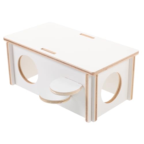 HEMOTON Holz Hamsterhaus Gemütlicher Rückzugsort für Kleintiere Langlebig und Sicher für Hamster Meerschweinchen und Rennmäuse Schlafstätte für Tägliche Erholung HEMOTON Holz Hamsterhaus Gemütlicher Rückzugsort für Kleintiere Langlebig und Sicher für Hamster Meerschweinchen und Rennmäuse Schlafstätte für Tägliche Erholung von HEMOTON