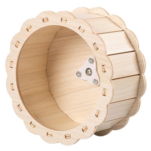HEMOTON Holz Laufrad für Kleine Haustiere für Hamster Eichhörnchen und Igel aus Hochwertigem Holz und Langlebig für Spiel und Trainingszeiten HEMOTON Holz Laufrad für Kleine Haustiere für Hamster Eichhörnchen und Igel aus Hochwertigem Holz und Langlebig für Spiel und Trainingszeiten von HEMOTON