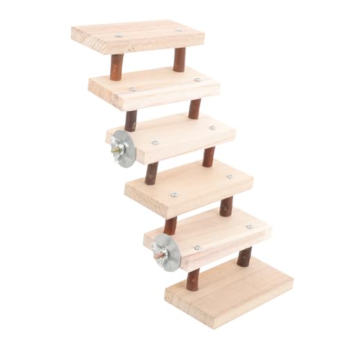 HEMOTON Holzleiter für Hamster Kletterspielzeug für Kleintiere für Käfige Stabile und Langlebige Holzleiter für Aktives und Training Hamster Meerschweinchen und Chinchillas HEMOTON Holzleiter für Hamster Kletterspielzeug für Kleintiere für Käfige Stabile und Langlebige Holzleiter für Aktives und Training Hamster Meerschweinchen und Chinchillas von HEMOTON