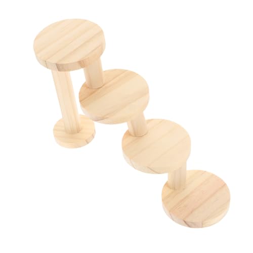HEMOTON Holzleiter für Hamster Lagiges Kletterspielzeug aus Langlebigem Natürlichem Material für Kleintiere Wie Zwerghamster Mäuse und Chinchillas Dekorativ und Praktisch von HEMOTON