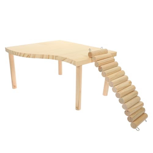 HEMOTON Holzplattform für Hamster und Kleine Nager Multifunktionale Kletterhilfe und Dekorativ für Käfige und Freilaufgehege Fördert Bewegung und Gesundheit HEMOTON Holzplattform für Hamster und Kleine Nager Multifunktionale Kletterhilfe und Dekorativ für Käfige und Freilaufgehege Fördert Bewegung und Gesundheit von HEMOTON