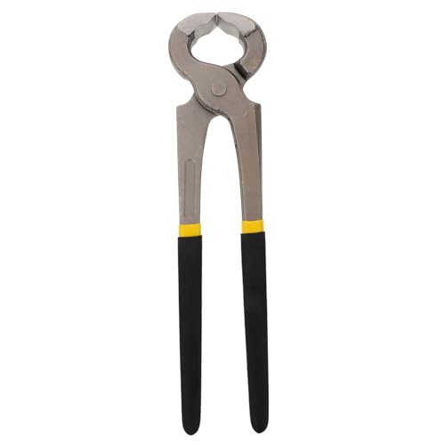 HEMOTON Hufpflegezange Cutter Trimmer Nipper Nagelzange für Pferde Hufschneider Kuhhufe kürzen Hufeisenzange Scheren für Hufpflege Rinder-Pferde-Fußschere Hufwerkzeug Hufzange Metall Black von HEMOTON