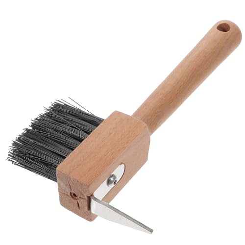 HEMOTON Hufreinigungsbürste aus Holz mit und Hufschneider für Pferde Rinder Schafe und Ziegen Langlebig Tragbar für Hufpflege und Trimmung HEMOTON Hufreinigungsbürste aus Holz mit und Hufschneider für Pferde Rinder Schafe und Ziegen Langlebig Tragbar für Hufpflege und Trimmung von HEMOTON