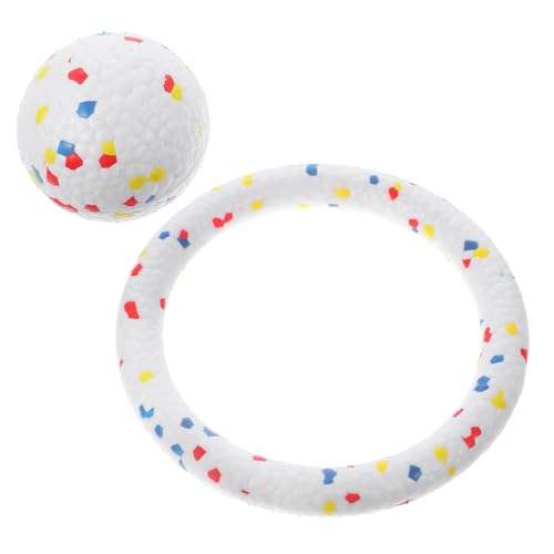 HEMOTON Hunde Teiliges mit Bouncy Ball und Flying Ring für Hunde Hochwertige Etpu Materialien Sicher und Langlebig Fördert Spiel und Training für Indoor und Outdoor HEMOTON Hunde Teiliges mit Bouncy Ball und Flying Ring für Hunde Hochwertige Etpu Materialien Sicher und Langlebig Fördert Spiel und Training für Indoor und Outdoor von HEMOTON