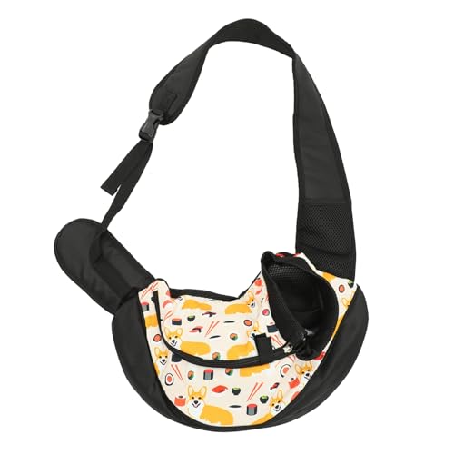 HEMOTON Hundeausflugsbeutel Tragetasche Für Welpen Hundetasche Umhängetasche Für Hunde Gehen Reisen Welpe Tragetasche Für Hunde Outdoor Hundetragetasche Klein Haustier Oxford-Stoff Grün von HEMOTON